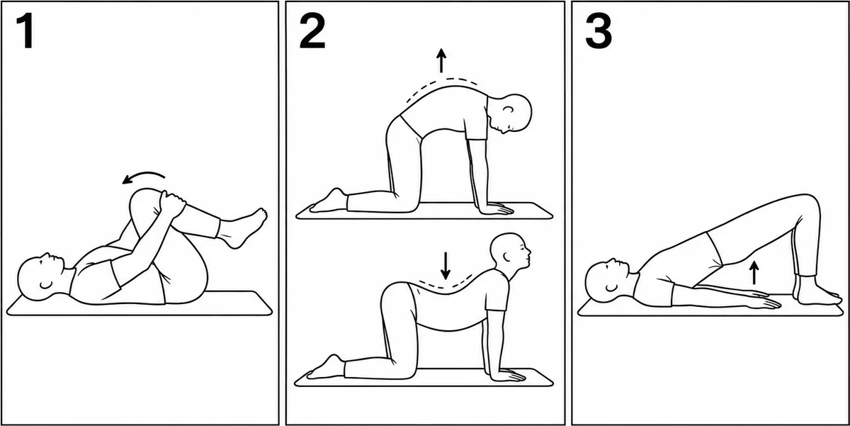 허리가 뻐근할 때 집에서 할 수 있는 스트레칭, 어떻게 하면 될까요?